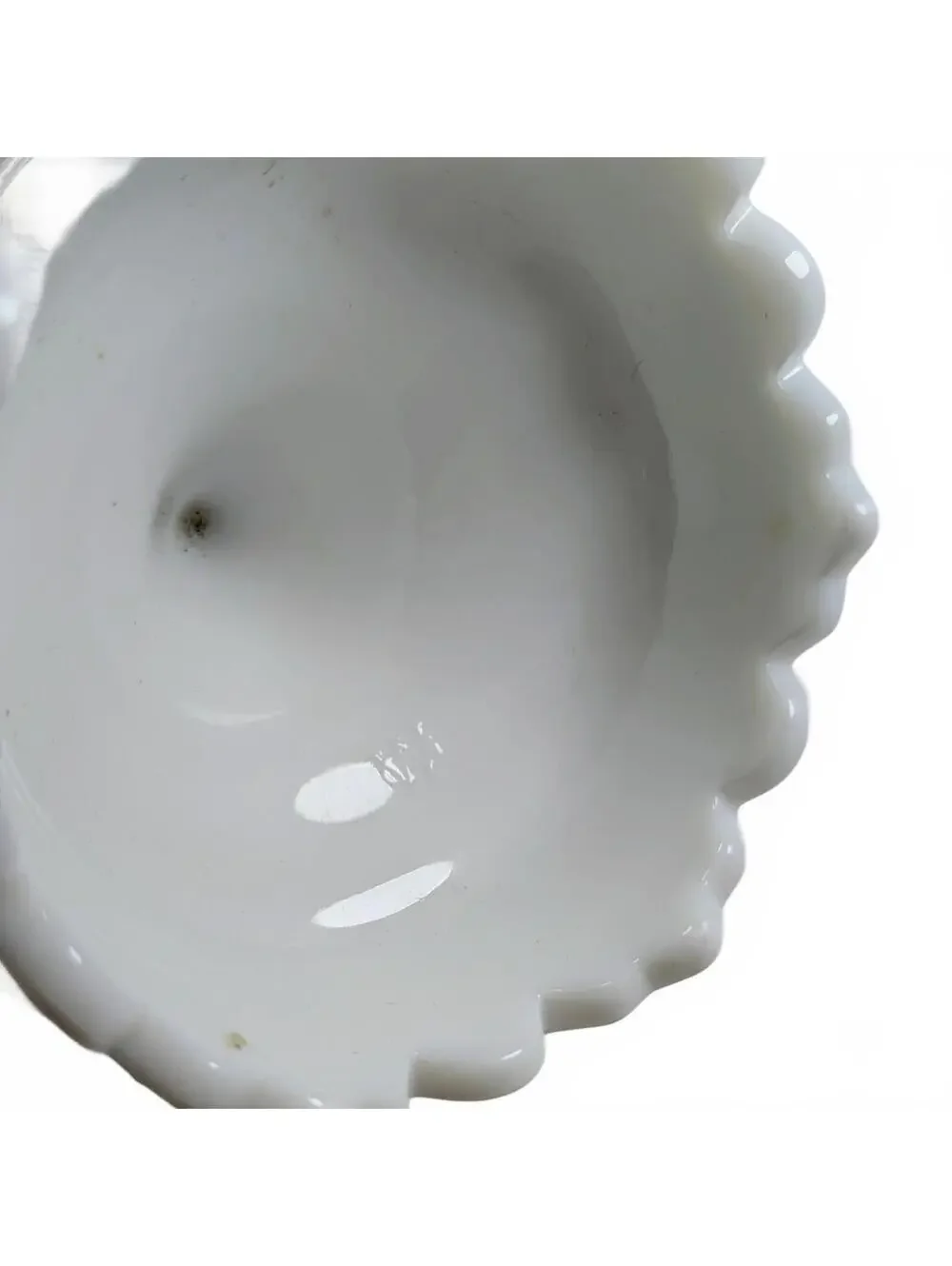 Westmoreland Milk Glass Old Quilt Pedestal Rose Bowl